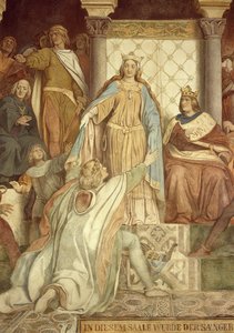 (detail) Der Saengerkreis, Wartburg Castle by Moritz Ludwig von Schwind